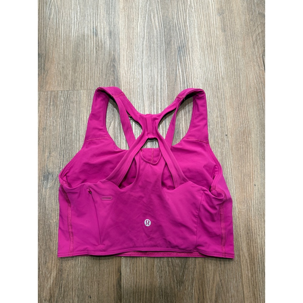 Lululemon Stash It Bra *Medium Support Sports Bra Size 8 Ripened Raspberry